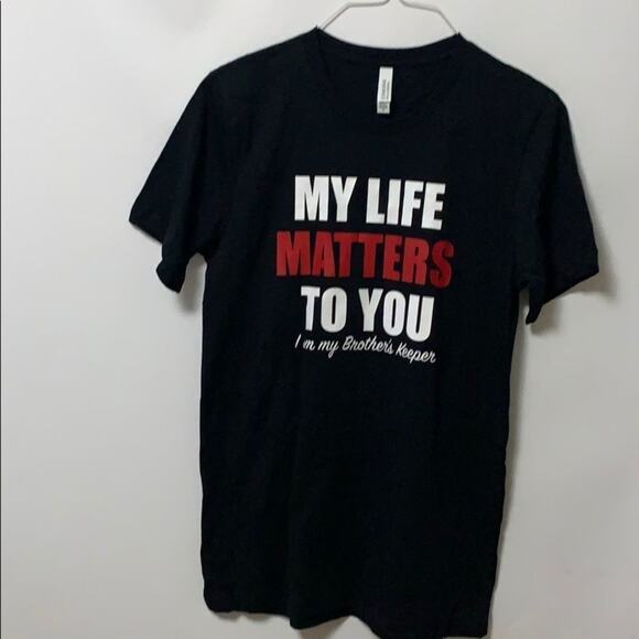 NWOT GRAPHIC BLACK‎ TEE SIZE VARIOUS - Picture 1 of 9